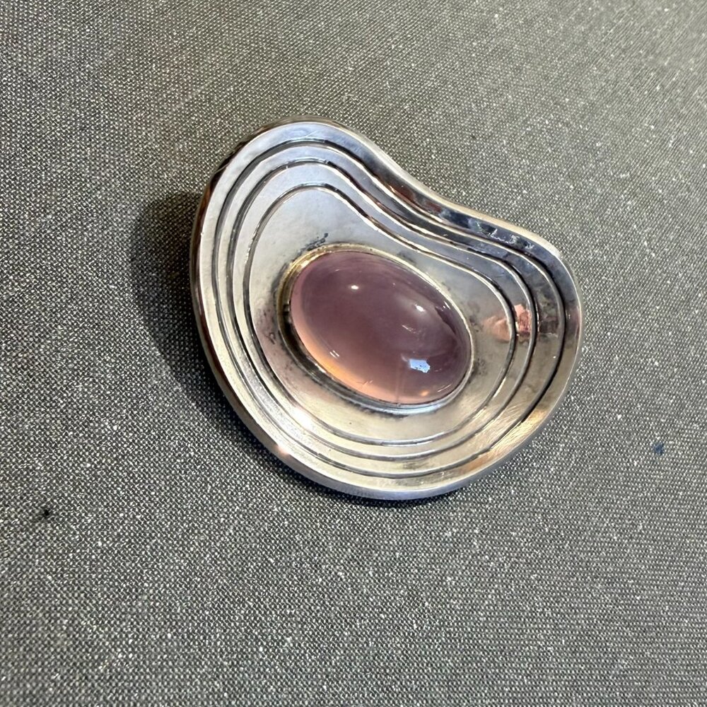1952 Brooch with Rose Quart, PER SKÖLD
